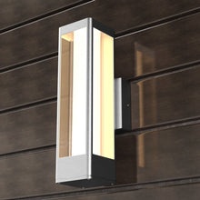 Load image into Gallery viewer, 12W Modern LED Outdoor Wall Sconce Light, Silver Finish, Dimmable, ETL Listed - Wet Location - LEDMyPlace