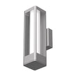 Load image into Gallery viewer, 12W Modern LED Outdoor Wall Sconce Light, Silver Finish, Dimmable, ETL Listed - Wet Location - LEDMyPlace