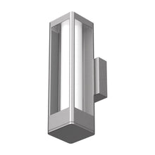 Load image into Gallery viewer, 12W Modern LED Outdoor Wall Sconce Light, Silver Finish, Dimmable, ETL Listed - Wet Location - LEDMyPlace