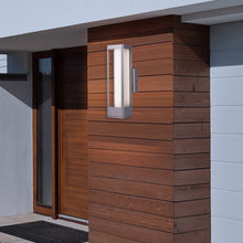 Load image into Gallery viewer, 12W Modern LED Outdoor Wall Sconce Light, Silver Finish, Dimmable, ETL Listed - Wet Location - LEDMyPlace