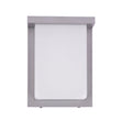 Load image into Gallery viewer, 12W Rectangle Shape LED Outdoor Wall Sconce, Painted Silver Finish, White Acrylic Shade, ETL Listed - LEDMyPlace