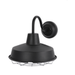 Load image into Gallery viewer, 12W Textured Black Gooseneck LED Outdoor Wall Light with Nickel Cage, 3000K (Warm White), Dimmable, 1000 Lumens, ETL Listed - LEDMyPlace