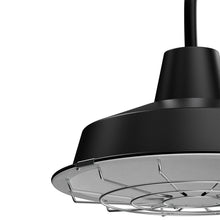 Load image into Gallery viewer, 12W Textured Black Gooseneck LED Outdoor Wall Light with Nickel Cage, 3000K (Warm White), Dimmable, 1000 Lumens, ETL Listed - LEDMyPlace