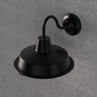 Load image into Gallery viewer, 12W Textured Black Gooseneck LED Outdoor Wall Light with Nickel Cage, 3000K (Warm White), Dimmable, 1000 Lumens, ETL Listed - LEDMyPlace