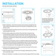 Load image into Gallery viewer, 14 in. Round Brushed Nickel Dimmable Flush Mount Ceiling Light, Single Ring - 1750 Lumens - Power - 25W - 3 Color Switchable (3000K/4000K/5000K) - LEDMyPlace
