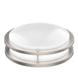 Load image into Gallery viewer, 14 inch Dimmable LED Flush Mount Ceiling Lights, Double Ring, 25W,1750 Lumens, 3000K/4000K/5000K Switchable Ceiling Lights, Brushed Nickel Finish Steel, For Hallway Kitchen Stairwell, ETL Listed - LEDMyPlace