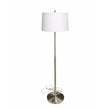 Load image into Gallery viewer, 15" Dia x 59"H Modern Floor Lamp with White Linen Shade – Brushed Nickel Finish - 2 Pack - LEDMyPlace