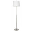 Load image into Gallery viewer, 15" Dia x 59"H Modern Floor Lamp with White Linen Shade – Brushed Nickel Finish - 2 Pack - LEDMyPlace