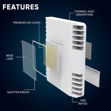 Load image into Gallery viewer, 150 Watt LED Canopy Light, 5700K, 19000LM, AC100 - 277V, DLC Premium Recessed Surface Mount, For High Bay Carport, Gas Stations, Indoor Parking, Underpasses, Loading Docks, Outdoor Area Light - LEDMyPlace