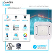 Load image into Gallery viewer, 150W LED Canopy Light, 15600LM, 5700K, UL, Damp/Wet Locations, For Gas Stations, High Bay Carport, Indoor Parking, Underpasses, Loading Docks, Outdoor Area Light - LEDMyPlace