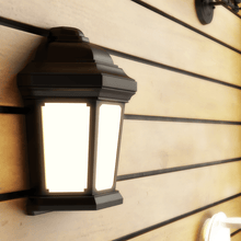 Load image into Gallery viewer, 15W LED Outdoor Wall Sconce lighting Fixtures, 5000K (Daylight White), Textured Black Finish, 800 Lumens, ETL Listed - LEDMyPlace