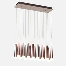 Load image into Gallery viewer, 16 - Light Chandelier, Industrial Hanging/ Suspension Light Fixture, 112W, 3000K(warm white), 5600LM, Island Pendant Light, Dimmable - LEDMyPlace
