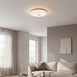 Load image into Gallery viewer, 16″Dia x 3.625″H LED Ceiling Light with Frosted White Acrylic Shade – Brushed Nickel Finish - LEDMyPlace