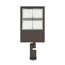 Load image into Gallery viewer, LED Pole Light with Dusk to Dawn Photocell 300W/240W/200W Wattage Adjustable, 5700K, 140 LM/W, AC120-277V Universal Mount Bronze Waterproof IP65, Parking Lot Lights - Outdoor Commercial Area Street Lighting