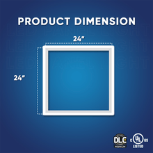 Load image into Gallery viewer, 2 ft. x 2 ft. LED T - Bar Panel Light, 20W/30W/40W Wattage adjustable, 3000K/4000K/5000K CCT Changeable, 4800LM, >80 CRI, Dimmable, ETL, DLC Listed, For Offices, Schools, Hospitality, Retail - LEDMyPlace