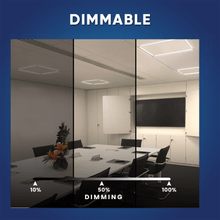 Load image into Gallery viewer, 2 ft. x 2 ft. LED T - Bar Panel Light, 20W/30W/40W Wattage adjustable, 3000K/4000K/5000K CCT Changeable, 4800LM, >80 CRI, Dimmable, ETL, DLC Listed, For Offices, Schools, Hospitality, Retail - LEDMyPlace