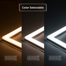 Load image into Gallery viewer, 2 ft. x 2 ft. LED T - Bar Panel Light, 20W/30W/40W Wattage adjustable, 3000K/4000K/5000K CCT Changeable, 4800LM, >80 CRI, Dimmable, ETL, DLC Listed, For Offices, Schools, Hospitality, Retail - LEDMyPlace