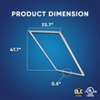 Load image into Gallery viewer, 2 ft. x 4 ft. LED T - Bar Panel Light, 40W/50W/60W Wattage Adjustable, 3000K/4000K/5000K CCT Changeable, Dimmable, 6600LM, ETL &amp; DLC Listed, Perfect For Offices, Schools, Hospitals - LEDMyPlace