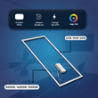 Load image into Gallery viewer, 2 ft. x 4 ft. LED T - Bar Panel Light, 40W/50W/60W Wattage Adjustable, 3000K/4000K/5000K CCT Changeable, Dimmable, 6600LM, ETL &amp; DLC Listed, Perfect For Offices, Schools, Hospitals - LEDMyPlace