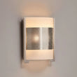 Load image into Gallery viewer, 2 - Light Brushed Nickel Wall Sconce, White Glass shade, Dimension: W10"xH11.75"xE4" - LEDMyPlace