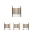 Load image into Gallery viewer, 2 - Light Brushed Nickel Wall Sconce, White Glass shade, Dimension: W10"xH11.75"xE4" - LEDMyPlace