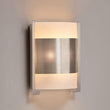 Load image into Gallery viewer, 2 - Light Brushed Nickel Wall Sconce, White Glass shade, Dimension: W10"xH11.75"xE4" - LEDMyPlace