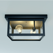 Load image into Gallery viewer, 2 - Light Outdoor Ceiling Lights Black Outdoor Flushmount - LEDMyPlace