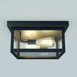 Load image into Gallery viewer, 2 - Light Outdoor Ceiling Lights Black Outdoor Flushmount - LEDMyPlace
