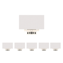 Load image into Gallery viewer, 2-Light, Wall Sconce for Bedroom with 2 Switch, 2 USB, 2 Type C &amp; 1 Outlet, White Fabric / Acrylic Shade, Wall Mounted Lamps for Hotel, Corridor and Restaurant