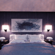 Load image into Gallery viewer, 2 - Light, Wall Sconce for Bedroom with 2 Switch, 2 USB, 2 Type C &amp; 1 Outlet, White Fabric / Acrylic Shade, Wall Mounted Lamps for Hotel, Corridor and Restaurant - LEDMyPlace