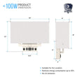 Load image into Gallery viewer, 2 - Light, Wall Sconce for Bedroom with 2 Switch, 2 USB, 2 Type C &amp; 1 Outlet, White Fabric / Acrylic Shade, Wall Mounted Lamps for Hotel, Corridor and Restaurant - LEDMyPlace