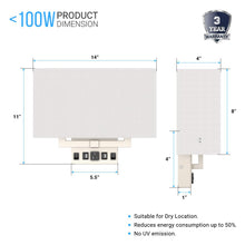 Load image into Gallery viewer, 2 - Light, Wall Sconce for Bedroom with 2 Switch, 2 USB, 2 Type C &amp; 1 Outlet, White Fabric / Acrylic Shade, Wall Mounted Lamps for Hotel, Corridor and Restaurant - LEDMyPlace