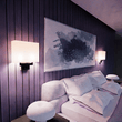 Load image into Gallery viewer, 2 - Light, Wall Sconce for Bedroom with 2 Switch, 2 USB, 2 Type C &amp; 1 Outlet, White Fabric / Acrylic Shade, Wall Mounted Lamps for Hotel, Corridor and Restaurant - LEDMyPlace