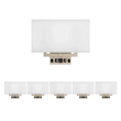 Load image into Gallery viewer, 2 - Light, Wall Sconce for Bedroom with 2 Switch, 2 USB, 2 Type C &amp; 1 Outlet, White Fabric / Acrylic Shade, Wall Mounted Lamps for Hotel, Corridor and Restaurant - LEDMyPlace