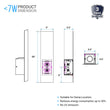 Load image into Gallery viewer, 2 - Lights, Decorative Wall Sconce with Frosted Glass Diffuser, Dimension W 5 x H 20 x E 3.5 Inch - LEDMyPlace