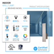 Load image into Gallery viewer, 2 - Lights, Decorative Wall Sconce with Frosted Glass Diffuser, Dimension W 5 x H 20 x E 3.5 Inch - LEDMyPlace