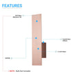 Load image into Gallery viewer, 2 - Lights, Decorative Wall Sconce with Frosted Glass Diffuser, Dimension W 5 x H 20 x E 3.5 Inch - LEDMyPlace