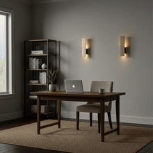 Load image into Gallery viewer, 2 - Lights, Decorative Wall Sconce with Frosted Glass Diffuser, Dimension W 5 x H 20 x E 3.5 Inch - LEDMyPlace