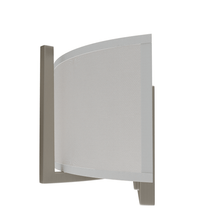 Load image into Gallery viewer, 2 - Lights, Flush Mounted Wall Sconce, 120 Volt, Dimmable, Brushed Nickel / Slate Gray Fabric, Hardwired - LEDMyPlace