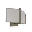 Load image into Gallery viewer, 2 - Lights, Flush Mounted Wall Sconce, 120 Volt, Dimmable, Brushed Nickel / Slate Gray Fabric, Hardwired - LEDMyPlace