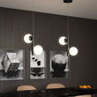 Load image into Gallery viewer, 2 - Lights, Globe Pendant Chandelier, 17W, 3000K, Matte Black Body Finish, Dimmable - LEDMyPlace