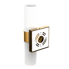 Load image into Gallery viewer, 2 - Lights, Wall Sconce with White Glass Shade, Brushed Brass Finish, Dim: L13.5"xW4.45"xE5", Hallway Light Fixtures - LEDMyPlace