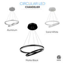 Load image into Gallery viewer, 2 - Ring, Circular LED Chandelier, 60W, 3000K, 2800LM, Dimmable, 5 Years Warranty - LEDMyPlace