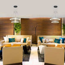 Load image into Gallery viewer, 2 - Ring, Modern LED Chandelier, 78W, 120V, 3000K, 3985LM, Dimmable - LEDMyPlace