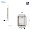 Load image into Gallery viewer, 24 in. X 36 in. LED Lighted Bathroom Mirror with Gold Frame, Touch Sensor Switch and CCT Remembrance, CRI 90+, Evo Style - LEDMyPlace