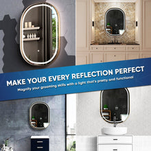 Load image into Gallery viewer, 24 in. X 36 in. LED Lighted Bathroom Mirror with Gold Frame, Touch Sensor Switch and CCT Remembrance, CRI 90+, Evo Style - LEDMyPlace