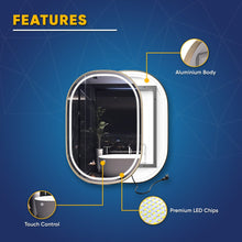 Load image into Gallery viewer, 24 in. X 36 in. LED Lighted Bathroom Mirror with Gold Frame, Touch Sensor Switch and CCT Remembrance, CRI 90+, Evo Style - LEDMyPlace