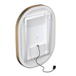 Load image into Gallery viewer, 24 in. X 36 in. LED Lighted Bathroom Mirror with Gold Frame, Touch Sensor Switch and CCT Remembrance, CRI 90+, Evo Style - LEDMyPlace