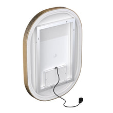 Load image into Gallery viewer, 24 in. X 36 in. LED Lighted Bathroom Mirror with Gold Frame, Touch Sensor Switch and CCT Remembrance, CRI 90+, Evo Style - LEDMyPlace