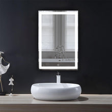 Load image into Gallery viewer, 24 in. X 36 in. LED Lighted Bathroom Vanity Mirror, Adjustable Color Temperature &amp; Remembrance, Touch Button, CRI 90+, Anti - Fog, Inner Window Style - LEDMyPlace